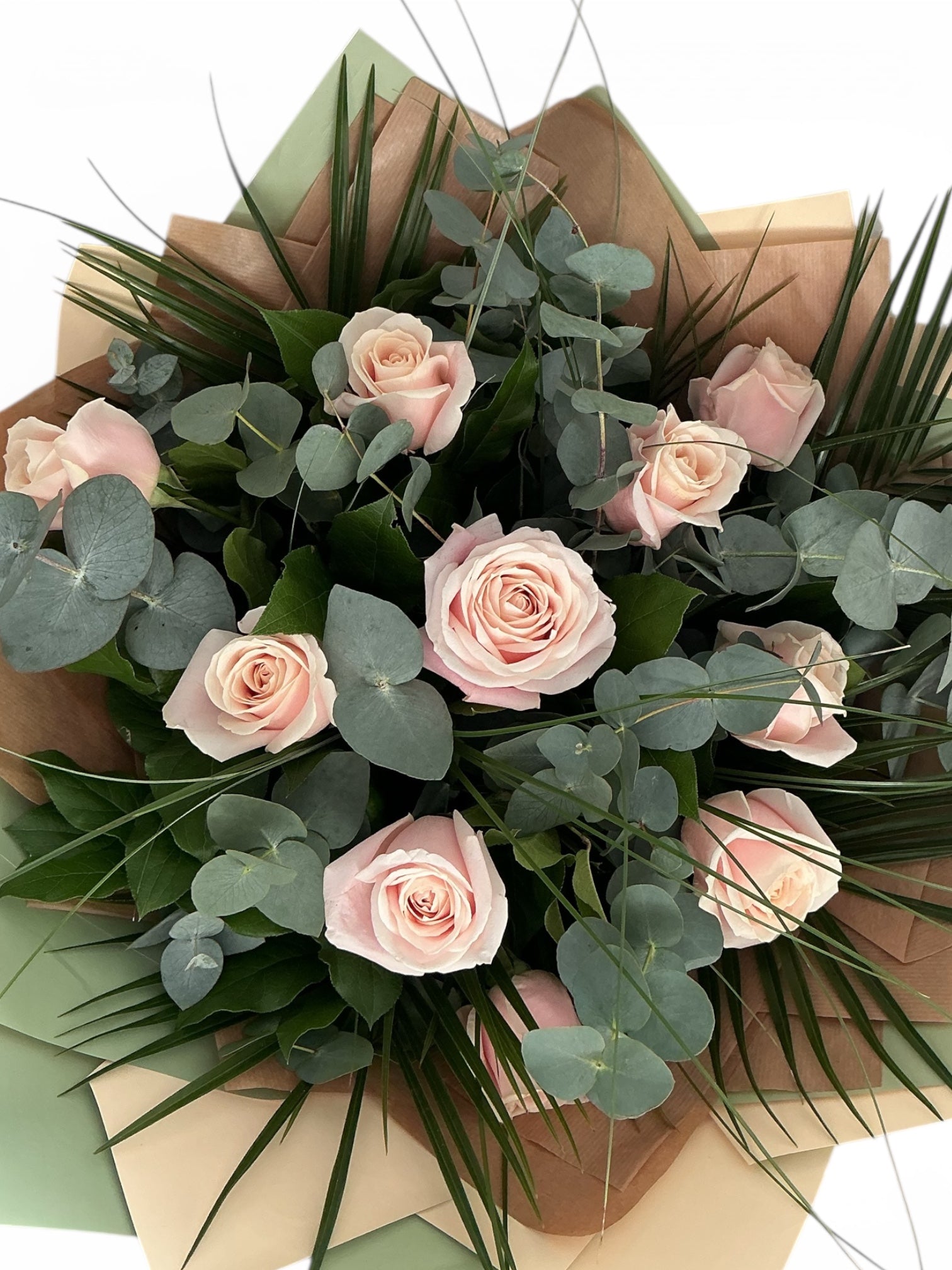All pink rose bouquets