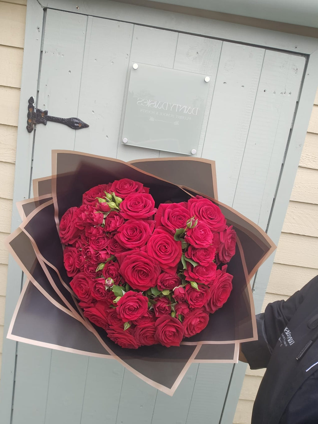 Heart rose bouquet