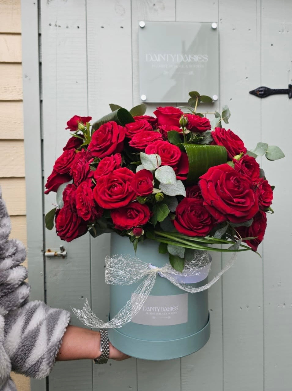 Hatbox flowers