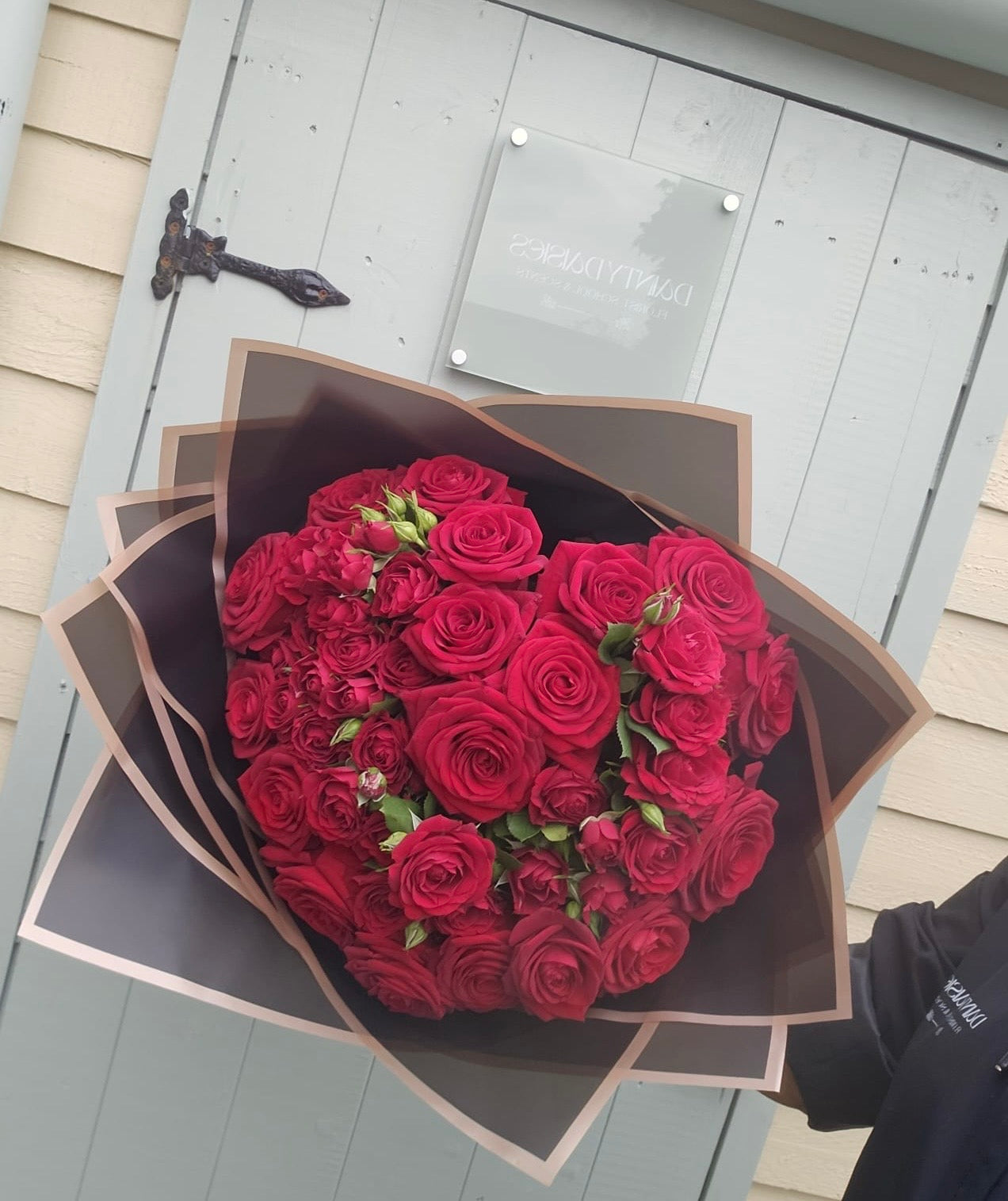 Heart rose bouquet